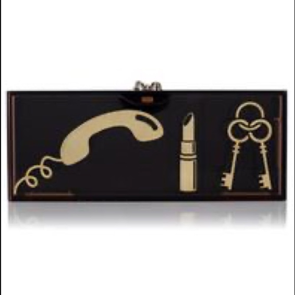 Charlotte Olympia essential box clutch Lipstick keys phone
